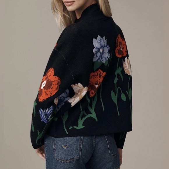 NWT MAEVE BY Anthropologie CARYS MOCK-NECK JUMPER SZ M - Picture 4 of 4